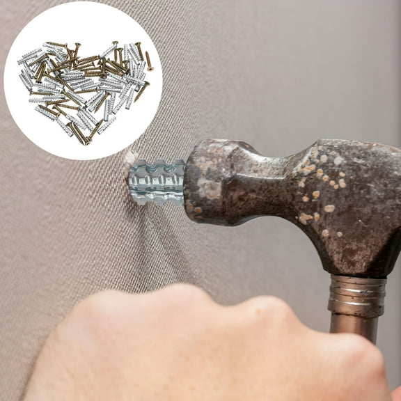 PAMINGONO Dry Wall Anchors Wall Mounting Steel 40 Sets