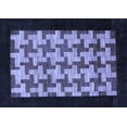 thumbnail image 1 of Ahgly Company Indoor Rectangle Abstract Blue Modern Area Rugs, 2' x 3', 1 of 4
