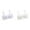 White 1PCS & Grey 1PCS, variant on 2 Pack Girl Bralette Teen Girls Seamless Training Bras Adjustable Straps Sports Bras Girl's ComfortFlex Fit Seamless Girl Bralette Top Girl Bras Push up Set M