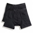 thumbnail image 3 of Fruit of the Loom - Calzoncillos Boxer Modelo Classic Hombre caballero(Pack de 2). (Negro), 3 of 3