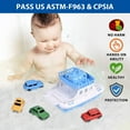 thumbnail image 5 of 9 Pcs Toy Boat Bath Toys for Toddlers with 4 Mini Car Toys and 4 Bath Boat Squirters,Pool Beach Toys Floating Ferry Boat,Birthday Gift for Boys Girls 1-4, 5 of 10