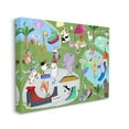thumbnail image 4 of Stupell Industries Animals in Skateboard Park Animals & Insects Painting Gallery Wrapped Canvas Print Wall Art, 40 x 30, 4 of 8