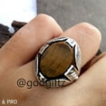 thumbnail image 6 of Tiger Eye Ring | Tiger Eye Gemstone | 925 Sterling Silver Ring | Ring For Men | Ottoman Ring For Men | Tiger Eye Stone Rings | Silver Ring, 6 of 10
