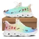thumbnail image 1 of Zapatos de enfermería con estampado médico para mujer, zapatillas deportivas suaves con cordones, informales, para exteriores, envío gratis, 1 of 6