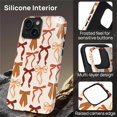 thumbnail image 5 of Magnetic Phone Case for iPhone 14 Pro Max, Compatible with MagSafe, Durable 2 Layers Full Covered Shockproof Protective Cover-Fall Girly Spice Bows, 5 of 5