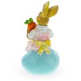 thumbnail image 4 of Decorative Easter Bunny on Egg with Carrot Vintage Holiday Figurine 5.2 Inches Tall, 4 of 5