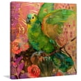 thumbnail image 5 of Marmont Hill Great Green Parrots Painting Print on Wrapped Canvas, 5 of 7