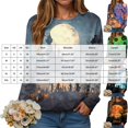 thumbnail image 4 of Duqingm 2026 Halloween Shirts for Women Long Sleeve Spooky Graphic Tees Vintage Festival Tops Crew Neck Sweatshirts Funny Gifts,L, 4 of 7