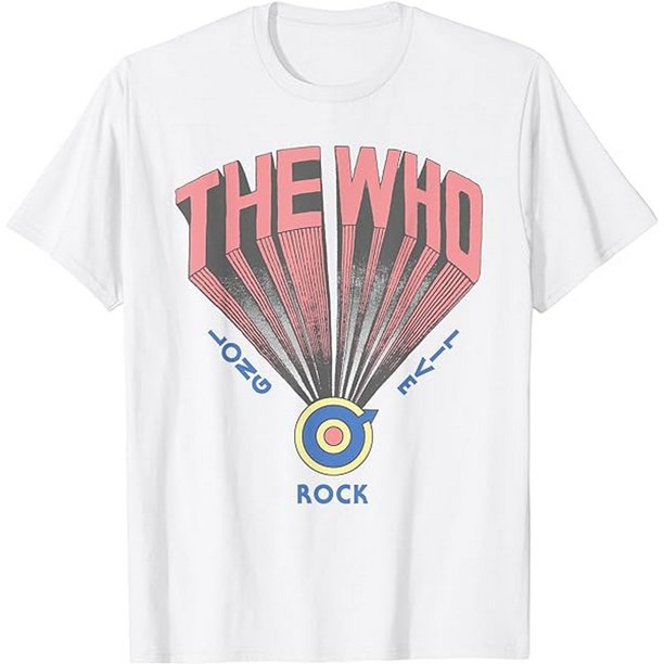 The Who - Camiseta Long Live Rock de Algodón para Adultos Unisex (Blanco)