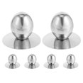 thumbnail image 1 of unbranded 6Ud Pomo Universal De Acero Inoxidable Para De Olla Resistente A Quemaduras Color Plata, 1 of 8