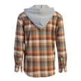 thumbnail image 3 of Gioberti Men's Removable Hoodie 100% Cotton Plaid Checkered Flannel Button Down Shirt, 3 of 4