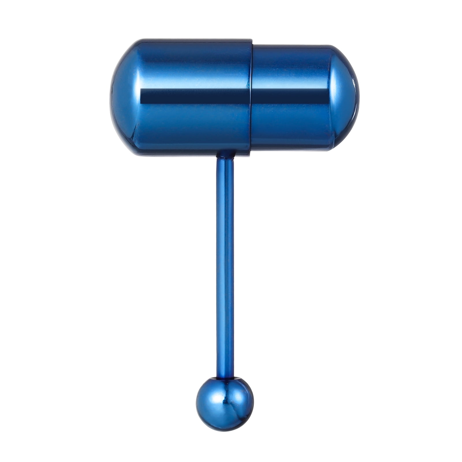 Uonlytech Vibrating Tongue Ring Straight Barbell Piercing Jewelry Body Tongue Bar Stud with 2