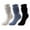 Black, variant on prucolt 3 Pairs Slouch Socks for Women Soft Cotton Scrunch Boot Socks Cushioned Athletic Mid Calf Crew Socks