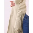 thumbnail image 5 of INSPIRE CHIC Women's Shawl Collar Single Breasted Mid-Thigh Overcoat XS Beige, 5 of 8