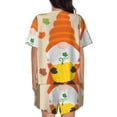 thumbnail image 3 of Lsque Hello Fall Gnomes 1 Women's Short-Sleeved Pajama Set - 2 Piece Soft and Lightweight Sleepwear Set-3X-Large, 3 of 9