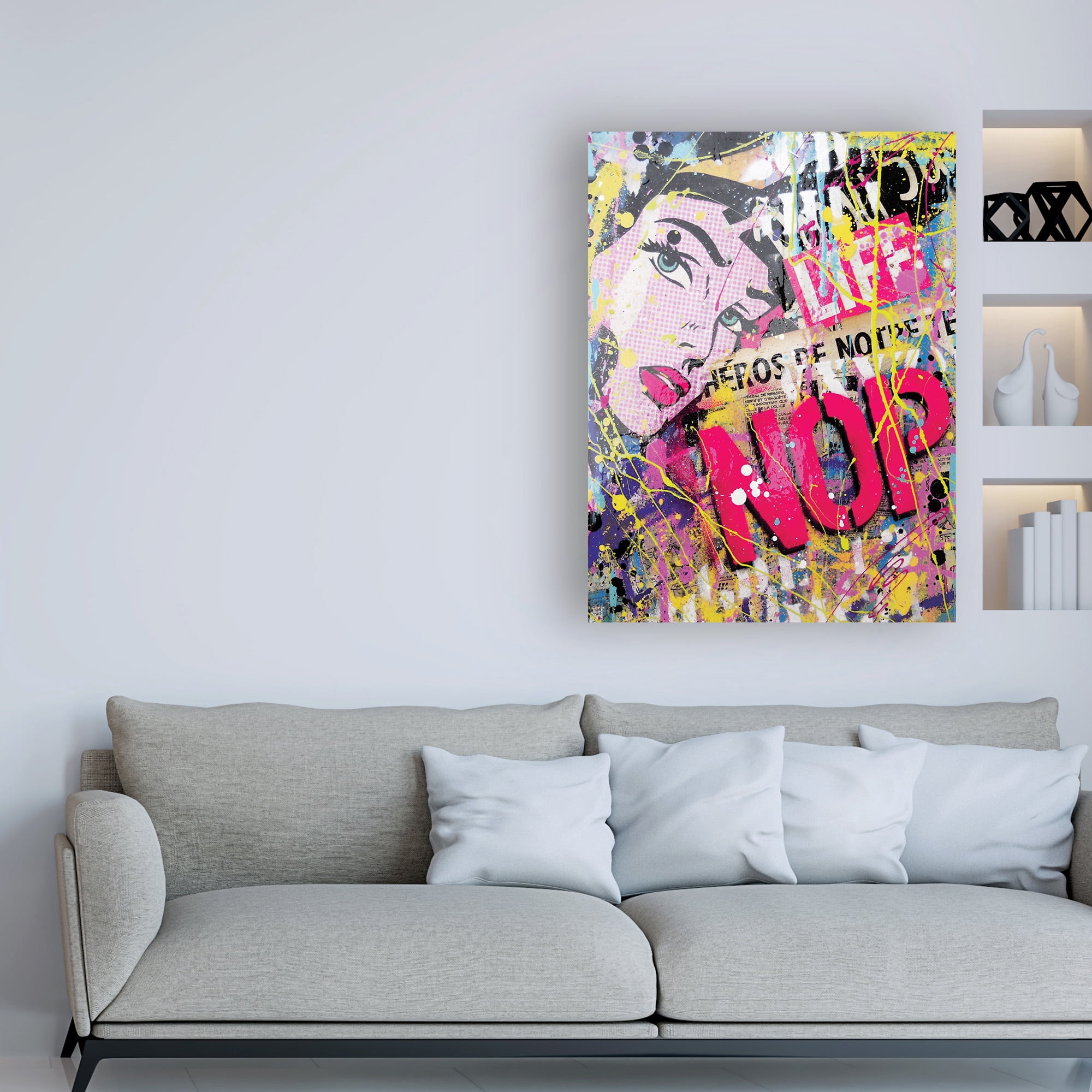 Trademark Fine Art 'Life Graffiti' Canvas Art by David Drioton