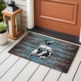 thumbnail image 4 of 2x3 Ft Entryway Area Rug, Farmhouse Wooden Grain Kitchen Rug Runner Washable Floor Mat, Vintage Shabby Cow Pig Chicken Non Slip Indoor Door Mat Throw Carpet for Bathroom Living Room Bedroom, 4 of 8