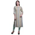 thumbnail image 1 of Bimba Kurtis Droit Imprimé pour Femmes Robe Tunique d'Été Manches 3/4, 1 of 6