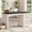 Black White, variant on VEANERWOOD 55" Farmhouse Executive Desk with Storage Cabinet & File Drawer, Brown White
