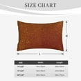 thumbnail image 4 of Uemuo Orange Glitter Print Throw Pillow Case – Cozy & Soft Cushion Cover, Hypoallergenic Pillow Case for Sleeping, Perfect for Women with Envelope Closure-20"x30", 4 of 6