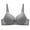 Gray, variant on Fewfanhot Women'S Daily Adjustable Underwear Gathered Thin Bra Without Steel Ring V Neck Strap and Soft Everyday Bras