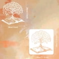 thumbnail image 2 of Tree of Life Stencil for Painting 11.8x11.8 inch Large Tree Branches Leaves Painting Stencil Hollowed Tree Root Book Drawing Template for Home DIY Craft Wall Furniture Floor Decoration, 2 of 7