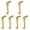 Gold, variant on S SERENABLE 6Pcs Christmas Stockings Holder Hanger, Fireplace Stocking Hanger, Non Slip Metal Xmas Decoration Stocking Holders for Mantle Silver
