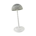 thumbnail image 4 of Soporte para la cabeza, organizador de gorras con cúpula de encaje, cabeza de maniquí para peinar el cabello Gris, 4 of 8