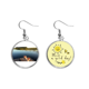 thumbnail image 1 of Pie Pendiente Sol Flor Pendiente Joyas Moda Unbranded M, 1 of 3