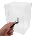 thumbnail image 3 of HLONK 1 Set Acrylic Clear Donation Box Ballot Box Suggestion Box Large Size with Keys, 3 of 8
