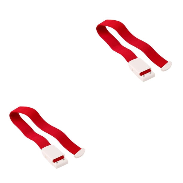 Sonducket Hebilla de torniquete Primeros auxilios de emergencia Senderismo Correa de liberación rápida Plástico ajustable Reutilizable Camper Accesorio Rojo 2piezas Sonducket CBP014594