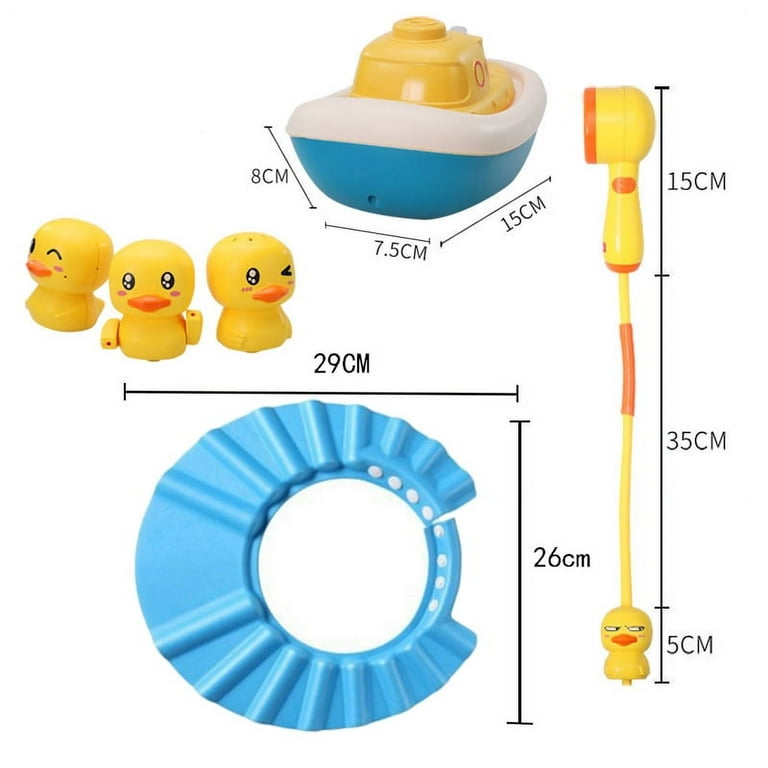 SHELLTON Bath Toys for Toddlers 1-3 Baby Bathtub Toys Duck Water