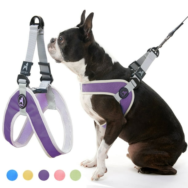 Gooby Dog Harness Purple, Large Simple Stepin Harness III Small
