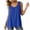 Blue, variant on Plus Size Tank Tops for Women Wide Strap Crew Neck Sleeveless Tops Loose Summer Flowy Tank Tops,XL-6XL