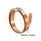 thumbnail image 3 of Rollo de hoja de cobre Uxcell, placa de metal de 3000 mm x 10 mm x 0.1 mm, 3 of 5