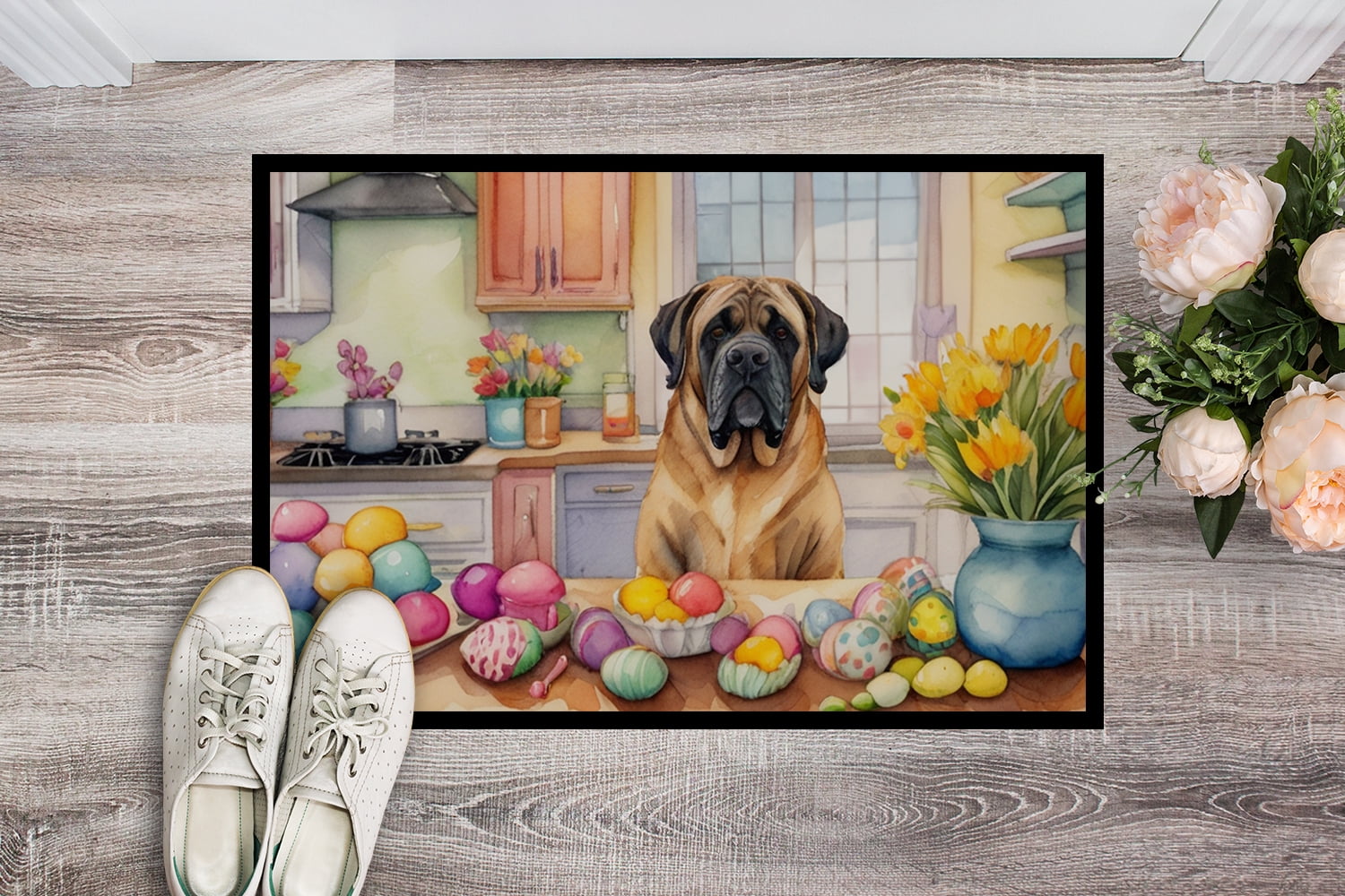 Decorating Easter Mastiff Doormat 27 in x 18 in