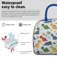thumbnail image 3 of Womens Colorful Dinosaur and Leaf Pattern Lunch Box for Work,Insulated Lunch Bag for Women,Loncheras Para Mujer,Leakproof Adult Lunch Bag for Work,Beach,Travel,Picnic,Camping, 3 of 7