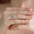 thumbnail image 2 of Naierhg Women Ring X Shape Cubic Zirconia Jewelry Vintage Bright Luster Ring for Daily Wear, 2 of 7