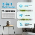 thumbnail image 2 of Ktaxon 8000 BTU Through the Wall Air Conditioner with Remote & App Control, Energy Saving Wall AC Unit with Timer for Bedroom, Living Room, Apartment, Dorm up to 350 Square Feet, 115V/60Hz, 2 of 12