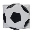 thumbnail image 3 of Monedero minimalista de piel sintética estilo deportivo para adolescentes y chicos. Monedero pequeño. Balón de fútbol, 3 of 9