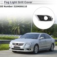 thumbnail image 2 of Cubierta de rejilla de luz antiniebla frontal izquierda única para Toyota Camry 2009-2011, inserciones de cubierta de luz antiniebla del parachoques delantero No.5204006110 ABS 1 Pc, 2 of 7