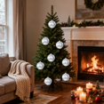 thumbnail image 4 of Ltvvegg Christmas Balls Ornaments, 4.72in Large Christmas Decorations Tree Shatterproof Christmas Ball Ornaments for Wedding Holiday Halloween Party Indoor Outdoor Decor, Silver, 4 of 7