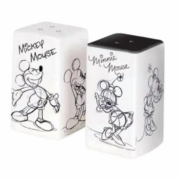 Disney Mickey and Minnie Mouse Rectangular Salt and Pepper Shakers