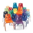 thumbnail image 2 of Jonti-Craft Berries Plastic Chairs with Chrome-Plated Legs - Teal Polypropylene Seat - Steel Frame - Four-legged Base - Teal - 1 Each, 2 of 5