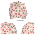 thumbnail image 4 of Fuzoiu Strawberry And Flowers Print Winter Beanie Hat for Men & Women,Warm Knit Cap,Women Windproof Watch Hat,Knit Warm Unisex Beanie, 4 of 7