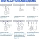 thumbnail image 4 of Gancho de techo de acero inoxidable de alta resistencia 304, ganchos colgantes, 4 tornillos de fijación para conjuntos de madera de hormigón, yoga, capacidad de carga de hasta 450 kg, 4 of 5