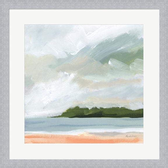 Great Art Now Lake Beach by Pamela Munger, Framed Wall Art, 19.5W x 19.5H