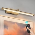thumbnail image 1 of Kiloeye Luces para cuadros con pilas con control remoto, luces para cuadros recargables para brillo de pared, instalación de pegatinas/tornillos regulables, luz artística para galería, obras de arte (, 1 of 5