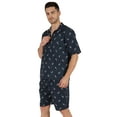 thumbnail image 4 of Inkmeso Printed Cotton Nightwear Shorts Set For Men's Summer Half&nbsp;Sleeve&nbsp;Cute&nbsp;Loungewear, 4 of 7