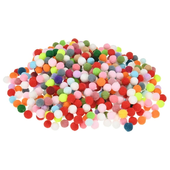 Uxcell 1000-Pack Pom Poms for Craft, 0.39" (10mm) Polyester Mixed Color Series Soft and Fluffy Pompom Multicolor PomPoms Balls